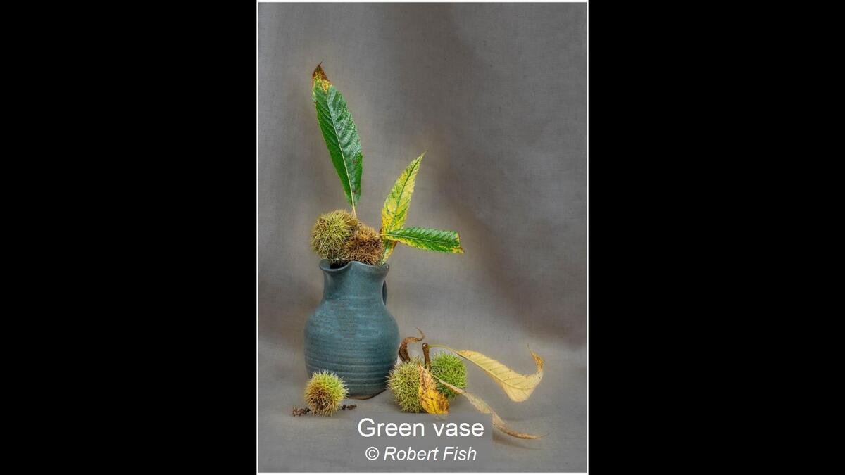 Green vase